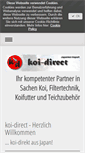 Mobile Screenshot of koi-direct.de