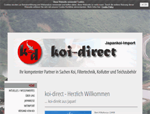 Tablet Screenshot of koi-direct.de